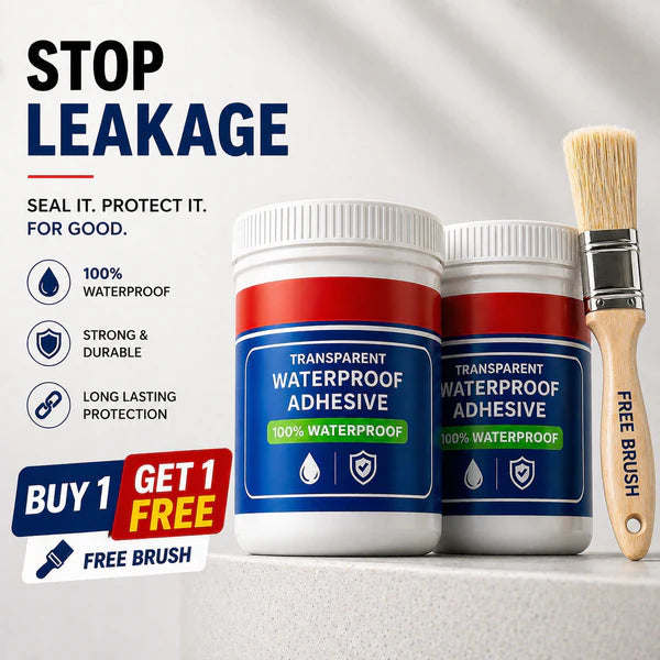 Transparent Waterproof Glue + Free Brush! 🔥 (Buy 1 Get 1 FREE) 🔥